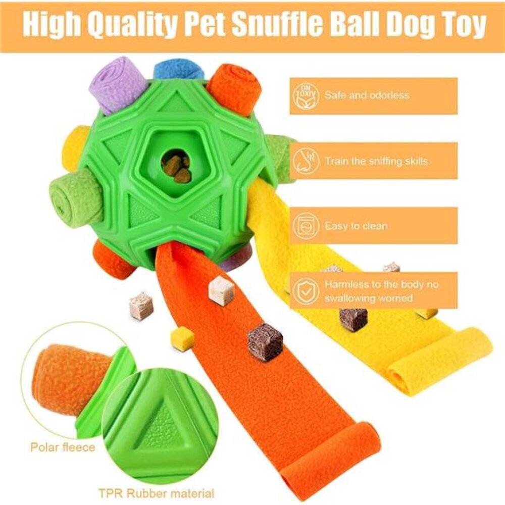 Dog Snuffle Ball-Interactive Puzzle Dog Toys Encourage Natural Foraging Skills - Picture 2 of 8